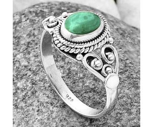 Turquoise Magnesite Ring Size-8 SDR210296, 6x8 mm