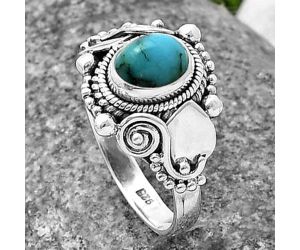 Egyptian Turquoise Ring Size-7 SDR210561, 6x7 mm
