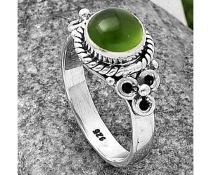 Nephrite Jade Ring Size-7 SDR210652, 7x7 mm