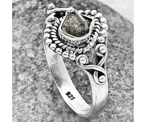 Herkimer Diamond Ring Size-7.5 SDR210714, 5x5 mm