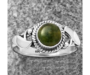 Chrome Chalcedony Ring Size-8 SDR210793, 7x7 mm