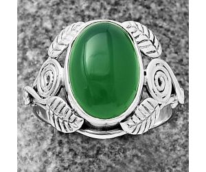 Southwest - Green Onyx Ring Size-9 SDR210840, 10x14 mm