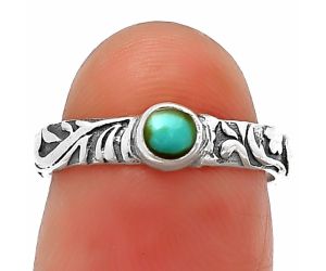 Natural Rare Turquoise Nevada Aztec Mt Ring Size-6 SDR211193 R-1042, 4x4 mm