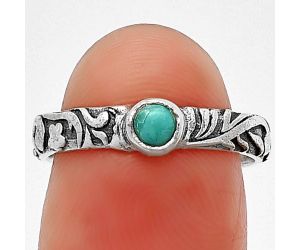 Egyptian Turquoise Ring Size-7 SDR211197 R-1042, 4x4 mm