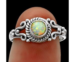 Fire Opal Ring size-7 SDR211241, 5x5 mm