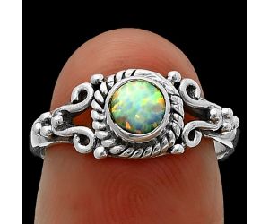 Fire Opal Ring size-6 SDR211243, 5x5 mm