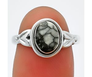 Pinolith Stone Ring size-8 SDR211372, 6x8 mm