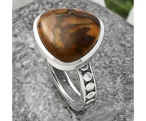 Outback Jasper Ring Size-8.5 SDR214783 R-1060, 15x15 mm