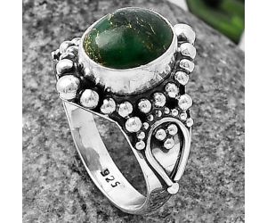 Green Fuchsite Ring size-8.5 SDR215102 R-1154, 8x11 mm