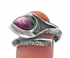 Ruby Zoisite Ring size-7 SDR215243 R-1306, 8x11 mm