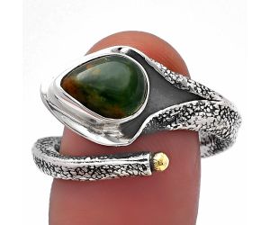 Chrome Chalcedony Ring size-8 SDR215244 R-1306, 8x10 mm