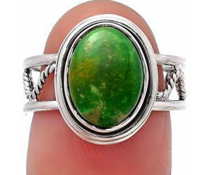 Green Mohave Turquoise Ring size-7 SDR215268 R-1255, 9x12 mm