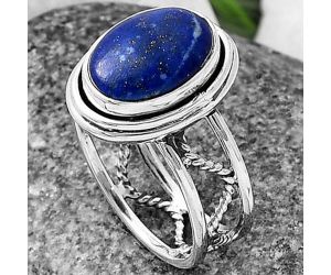 Lapis Lazuli Ring size-8 SDR215269 R-1255, 9x12 mm