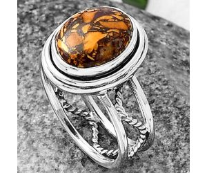 Coquina Fossil Jasper Ring size-7 SDR215281 R-1255, 9x12 mm