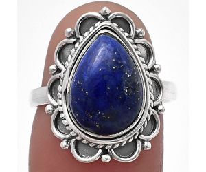 Lapis Lazuli Ring size-7 SDR215416 R-1256, 9x13 mm