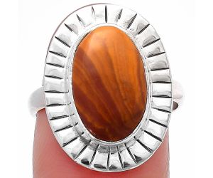 Red Mookaite Ring size-8 SDR215757 R-1086, 9x15 mm