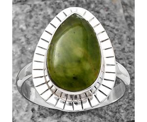 Chrome Chalcedony Ring size-9 SDR215771 R-1086, 10x16 mm
