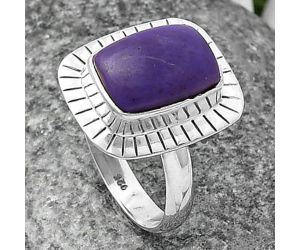 Lavender Jade Ring size-7.5 SDR215776 R-1086, 8x12 mm