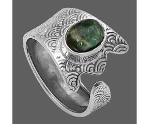 Adjustable - Mermaid Kyanite Ring size-7 SDR216054 R-1381, 6x8 mm