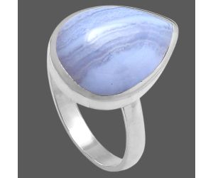 Blue Lace Agate Ring size-8 SDR216626 R-1004, 12x16 mm