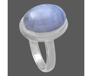 Blue Lace Agate Ring size-7 SDR216745 R-1007, 10x14 mm