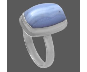 Blue Lace Agate Ring size-7 SDR216761 R-1007, 10x14 mm
