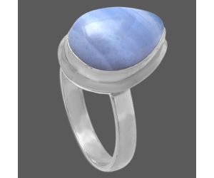 Blue Lace Agate Ring size-7.5 SDR216767 R-1007, 10x14 mm