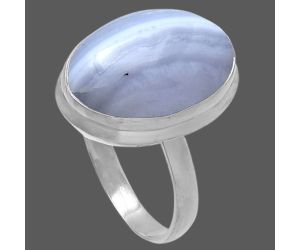 Blue Lace Agate Ring size-8.5 SDR216772 R-1007, 13x18 mm