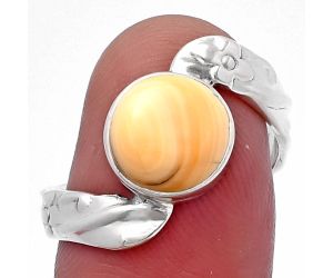 Natural Spiny Oyster Shell Ring size-8.5 SDR216984 R-1232, 9x9 mm