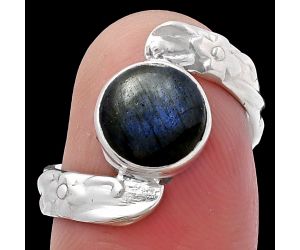 Blue Labradorite Ring size-7 SDR217003 R-1232, 9x9 mm