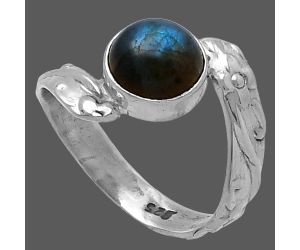 Blue Labradorite Ring size-9 SDR217004 R-1232, 9x9 mm