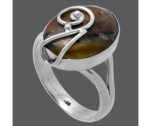 Serpentine Ring size-8.5 SDR217124 R-1478, 12x17 mm