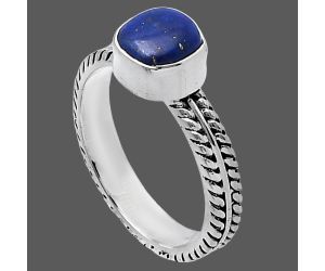 Lapis Lazuli Ring size-7 SDR217165 R-1260, 7x7 mm