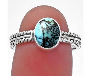 Lucky Charm Tibetan Turquoise Ring size-7.5 SDR217194 R-1260, 7x9 mm