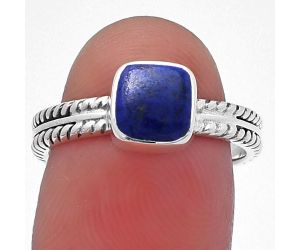 Lapis Lazuli Ring size-7 SDR217202 R-1260, 7x7 mm