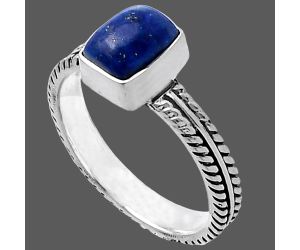 Lapis Lazuli Ring size-8 SDR217208 R-1260, 6x8 mm