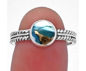 Spiny Oyster Turquoise Ring size-7.5 SDR217222 R-1260, 7x7 mm