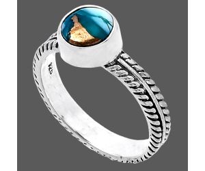 Spiny Oyster Turquoise Ring size-7.5 SDR217222 R-1260, 7x7 mm