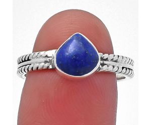 Lapis Lazuli Ring size-8 SDR217263 R-1260, 7x7 mm