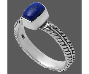 Lapis Lazuli Ring size-7.5 SDR217291 R-1260, 5x7 mm