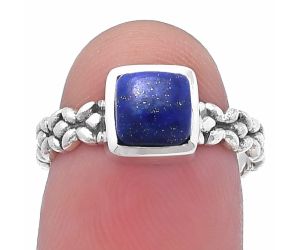 Lapis Lazuli Ring size-7 SDR217494 R-1063, 6x6 mm