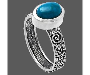 Azurite Chrysocolla Ring size-6 SDR217845 R-1061, 6x8 mm