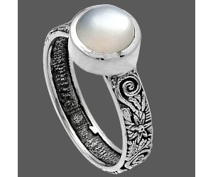Srilankan Moonstone Ring size-7 SDR217869 R-1061, 7x7 mm