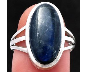Blue Fire Labradorite Ring size-8 SDR218381 R-1006, 9x18 mm