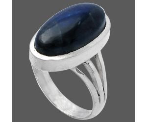 Blue Fire Labradorite Ring size-8 SDR218381 R-1006, 9x18 mm