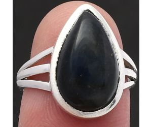 Blue Fire Labradorite Ring size-6.5 SDR218525 R-1006, 10x16 mm