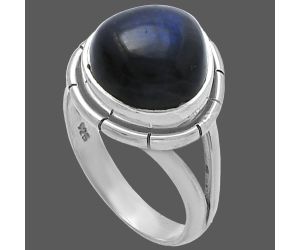 Blue Fire Labradorite Ring size-7 SDR218897 R-1012, 12x12 mm