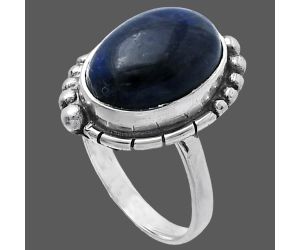 Blue Fire Labradorite Ring size-8 SDR219364 R-1078, 10x15 mm