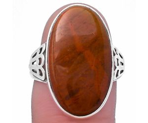 Red Moss Agate Ring size-7 SDR219406 R-1593, 13x23 mm