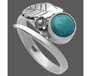 Turquoise Magnesite Ring size-7.5 SDR219437 R-1410, 7x7 mm